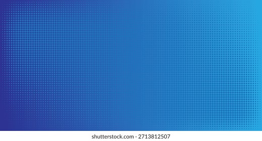 Fondo Abstractas azul del punto del semitono con la textura del gradiente para el arte y el diseño digitales EPS 10