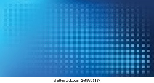 Blauer abstrakter Halbton-Farbverlauf-Hintergrund mit Punkten für Tech-, Design- und Marketingprojekte und Präsentationen Inspiration
