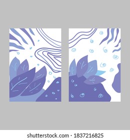 Blue abstract hand drawing texture background available for wall art,magazine cover, poster, business card, and etc. Editable vector design