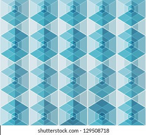 Blue abstract hexagon background