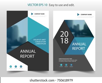 Blue Abstract Hexagon Brochure Annual Report Design Template Vector. Business Flyers Infographic Magazine Poster.Abstract Layout Template ,Book Cover Presentation Portfolio.