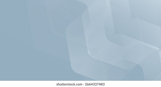 Blue abstract hexagon lines on gray background simple. Modern illustrations texture
