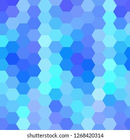blue abstract hexagons
