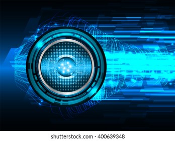 Blue abstract hi speed internet technology background illustration. bolt, thunderbolt, Spark. motion. move. eye scan virus