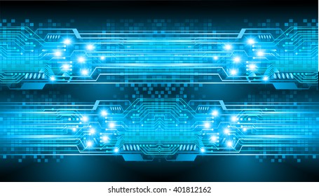 Blue abstract hi speed internet technology background illustration. eye scan virus computer. vector