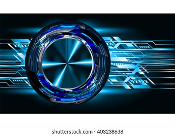 Blue abstract hi speed internet technology background illustration. eye scan virus computer. vector