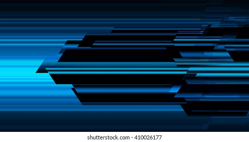 Blue abstract hi speed internet technology background illustration. eye scan virus computer. vector. motion move
