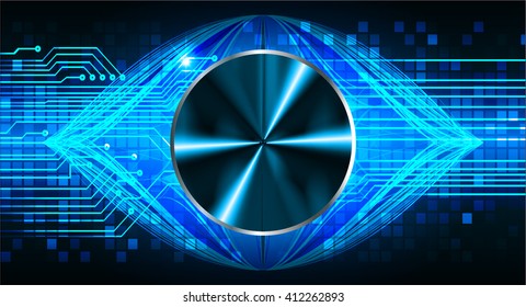Blue abstract hi speed internet technology background illustration. eye scan virus computer. motion move.