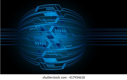 Blue abstract hi speed internet technology background illustration. eye scan virus computer. motion move. vector