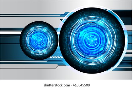 Blue abstract hi speed internet technology background illustration. eye scan virus computer. motion move. Spark. vector