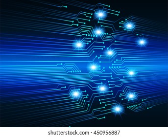 Blue abstract hi speed internet technology background illustration. cyber, sci fi