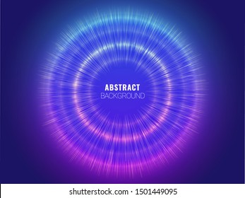 Blue abstract HUD and circuit futuristic digital technology background.