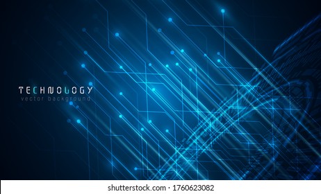 blue abstract hud circuit technology communication background;futuristic abstract technology connection background design