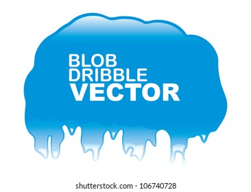 Blue abstract icon with copy space for your own text