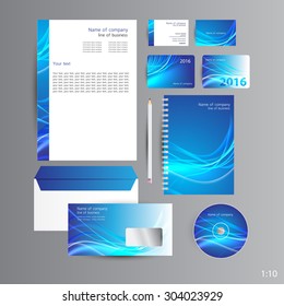 Blue abstract identity