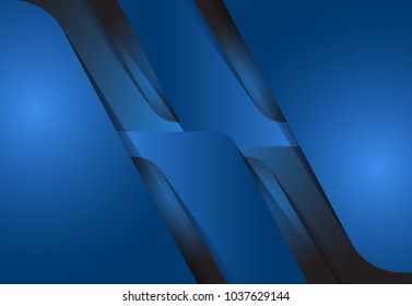 Blue abstract layer geometric background  for card, annual business report, poster template