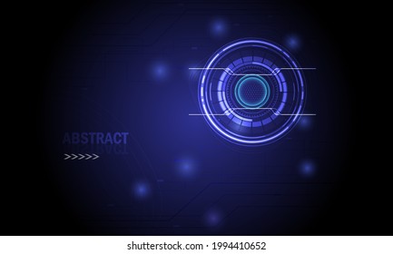 blue abstract light hi speed internet technology background. Cyber security concept, Cyber data digital.
