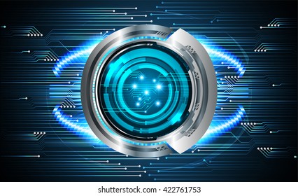 blue abstract light hi speed internet technology background illustration, Background conceptual image of digital. eye scan virus computer. motion move graphic. vector