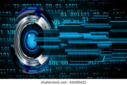 blue abstract light hi speed internet technology background illustration, Background conceptual image of digital. Cyber security concept, Cyber data digital,Cyber Technology.vector.scan virus computer