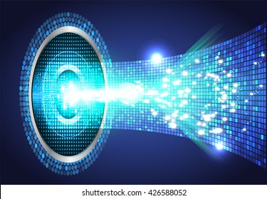 blue abstract light hi speed internet technology background illustration, Background conceptual image of digital. Cyber security concept, Cyber data digital,Cyber Technology.vector.scan virus computer
