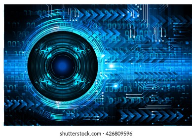 blue abstract light hi speed internet technology background illustration, Background conceptual image of digital. Cyber security concept, Cyber data digital,Cyber Technology.vector.scan virus computer