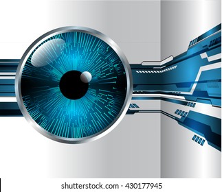 blue abstract light hi speed internet technology background illustration, Background conceptual image of digital. Cyber security concept, Cyber data digital. eye scan virus computer. vector