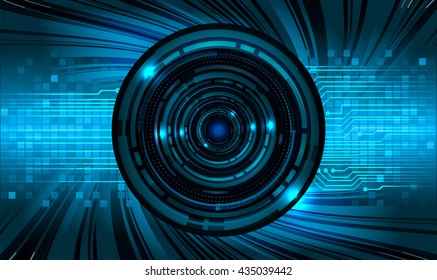 blue abstract light hi speed internet technology background illustration, Background conceptual image of digital. Cyber security concept, Cyber data digital. eye scan virus computer. vector