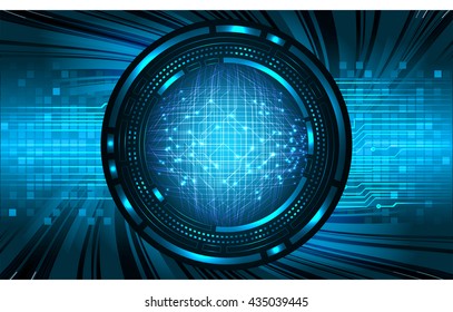 blue abstract light hi speed internet technology background illustration, Background conceptual image of digital. Cyber security concept, Cyber data digital. eye scan virus computer. vector