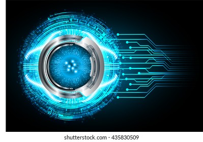 blue abstract light hi speed internet technology background illustration, Background conceptual image of digital. Cyber security concept, Cyber data digital. eye scan virus computer. vector