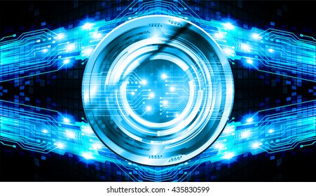 blue abstract light hi speed internet technology background illustration, Background conceptual image of digital. Cyber security concept, Cyber data digital. eye scan virus computer. vector