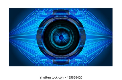 blue abstract light hi speed internet technology background illustration, Background conceptual image of digital. Cyber security concept, Cyber data digital. eye scan virus computer. vector