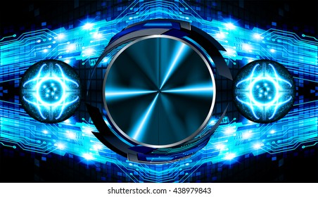 blue abstract light hi speed internet technology background illustration, Background conceptual image of digital. Cyber security concept, Cyber data digital. eye scan virus computer. vector