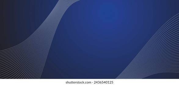 Blue abstract line background banner vector image design