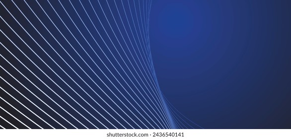 Blaue abstrakte Linie Hintergrund Banner Vektor-Bilddesign