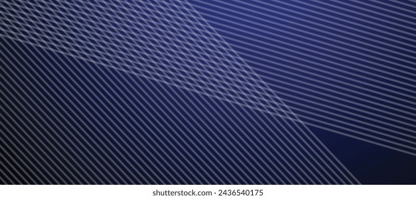 Diseño de imagen de vector de banner de fondo de línea abstracta azul