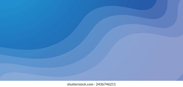 Diseño de imagen de vector de banner de fondo de línea abstracta azul