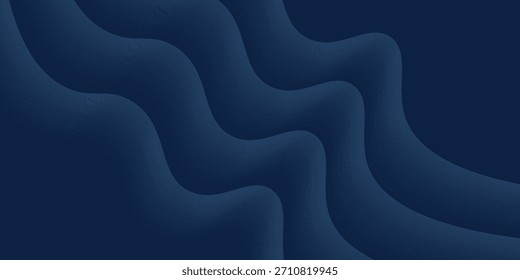 Projeto de imagem vetorial de banner de fundo de linha abstrata azul