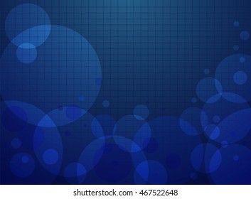blue abstract line and Circle background vector
