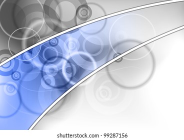 blue abstract line on the background