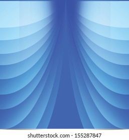 blue abstract line vector background. with glowing blue and white light, shape like door