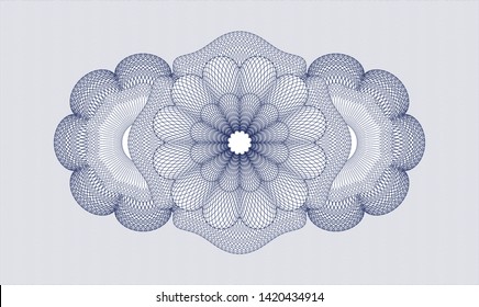 Blue abstract linear rosette. Vector Illustration. Detailed. Blue abstract linear rosette. Vector Illustration. Detailed.