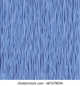 Blue abstract lines background design - seamless vector pattern.