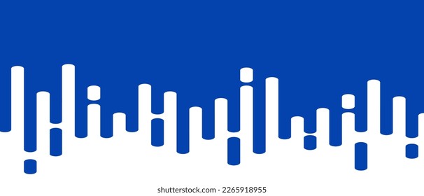 Líneas abstractas azules sobre fondo blanco. Fondo de transición de líneas abstractas de moda para fondo, portada, papel pintado y banner. Medio tono de líneas redondeadas para folleto, diseño y volante. vector creativo