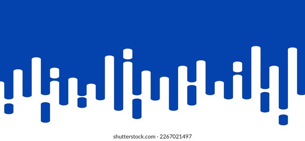 Blue abstract lines on white background. Trendy abstract lines transition background for backdrop, cover, wallpaper and banner. Rounded lines halftone for brochure, layout and flyer. Creative vector
