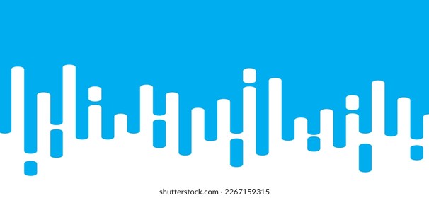 Líneas abstractas azules sobre fondo blanco. Fondo de transición de líneas abstractas de moda para fondo, portada, papel pintado y banner. Medio tono de líneas redondeadas para folleto, diseño y volante. vector creativo