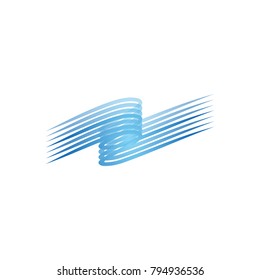 Blue Abstract logo template