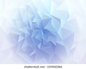 Blue abstract low poly background. Vector illustration