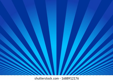 Blue abstract magic art background. Bright striped vector pattern.