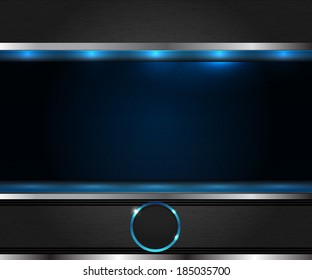 blue abstract metal background