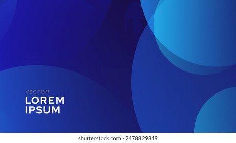 Blue Abstract Minimal Business or Tech Science Presentation Background. Research or Tech Innovation Online Webinar Presentation Event Backdrop. Conference or Forum Vector Illustration.